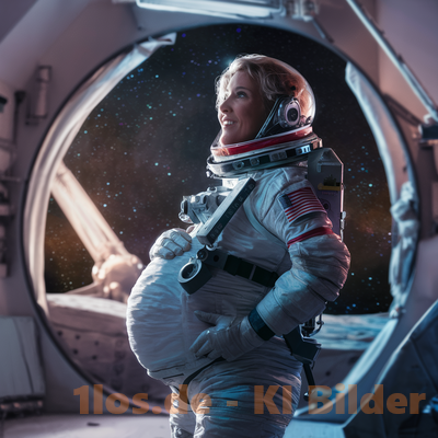 Schwangere Astronautin im All
Die KI generiert ein Bild einer schwangeren Astronautin im All. Raumfahrt der Zukunft. :)
